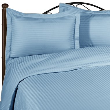 SHEET SET KING SOLID 100%Egyptian Cotton Color Light Blue 1200TC.