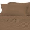 100%Egyptian Cotton Color Cocoa 600 TC Queen Size Solid Sheet Set.