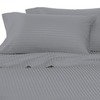 100%Egyptian Cotton Color Silver Black 600 TC Queen Size Solid Sheet Set.