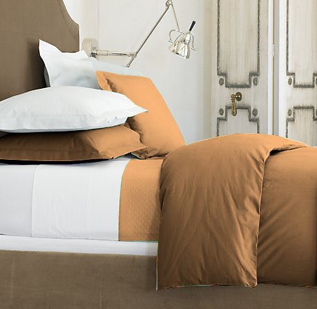 100%Egyptian Cotton Color Bronze 1000 TC Twin Size Solid Sheet Set.
