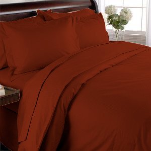 100% Egyptian Cotton, Color Burgundy TC 1500 Size Queen Duvet Cover.