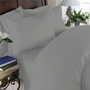 100% Egyptian Cotton, Color Platinum TC 1500 Size Queen Duvet Cover.