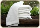 100% Egyptian Cotto, Hand Towel, Color White, Size 16" x 27"