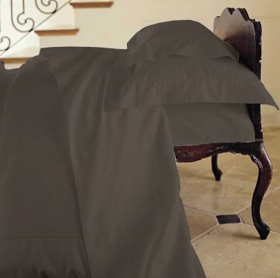 Duvet Cover Solid 100% Egyptian Cotto, Color Black, TC- 1500, Size Twin.