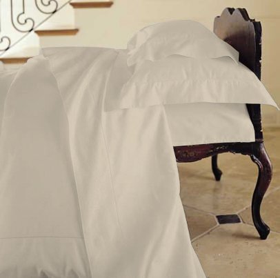 Duvet Cover Solid 100% Egyptian Cotto, Color Ivory, TC- 1500, Size Twin.