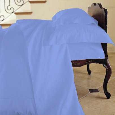 Duvet Cover Solid 100% Egyptian Cotto, Color Neavy Blue, TC- 1500, Size Twin.