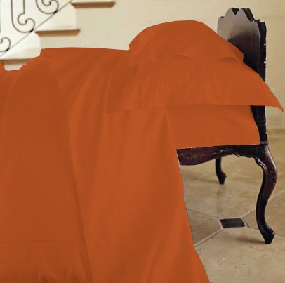 Duvet Cover Solid 100% Egyptian Cotto, Color Burgundy, TC- 800, Size Twin.