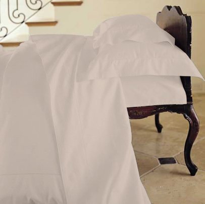 Duvet Cover Solid 100% Egyptian Cotto, Color Taupe, TC- 600, Size Twin.