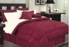 11 PCa BED IN BAG SIZE QUEEN COLOR BURGUNDY 100% EGYPTIAN COTTON