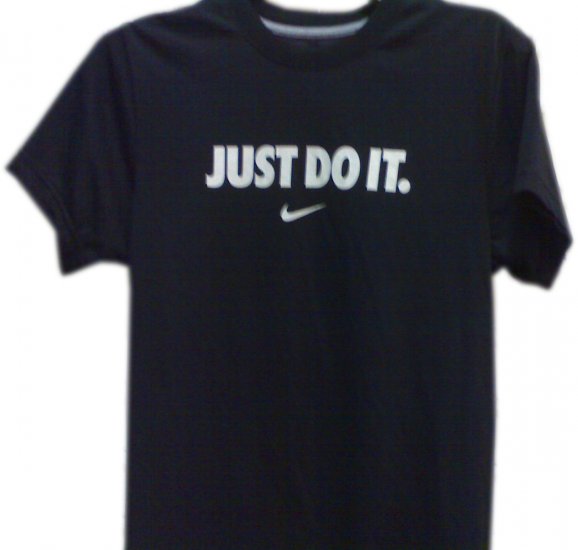 T-SHIRT MEN'S BRANDED "NIKE" 100% Organic Cotton Size M,L,XL,XXL COLOR BLACK, please mention size.