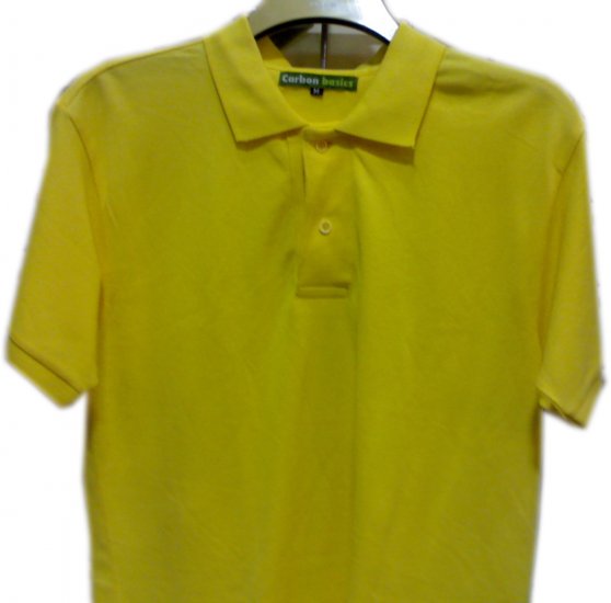 T-SHIRT MEN'S BRANDEDCARBONBASIC"100%OrganicCottonSize M,L,XL,XXLCOLOR YELLOW,please mentionthesize.