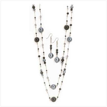 Black pearl Jewelry Set