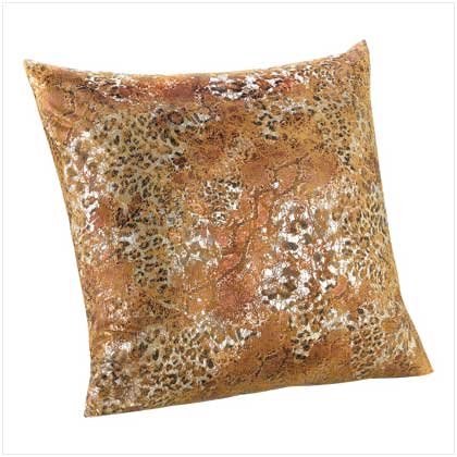 Metallic Leopard Pillow