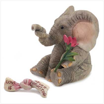 TUSKERS "Love is Never Forgetting" Figurine