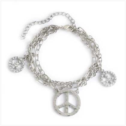 Peace Charm Bracelet