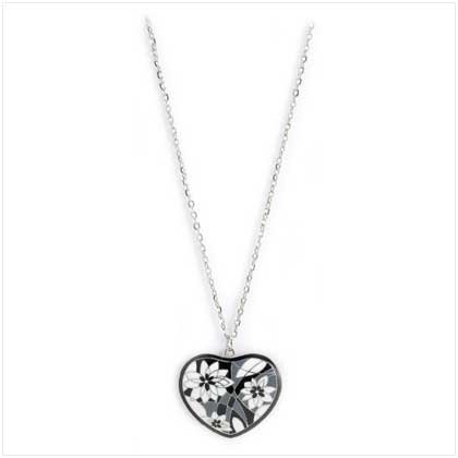 Cloisonne Heart Necklace