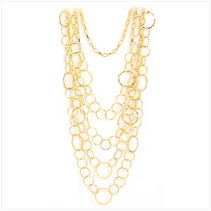 Gold Waterfall Necklace
