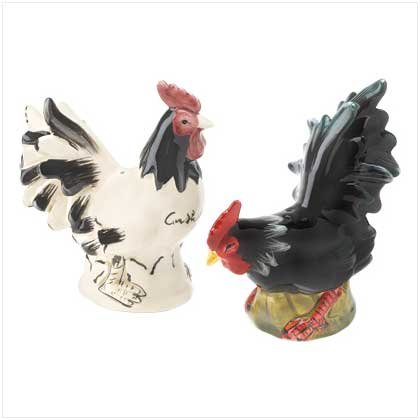 Rooster and Hen Shaker Set