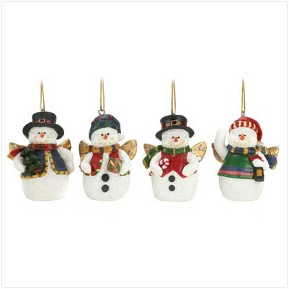 Snowman Angel Ornaments