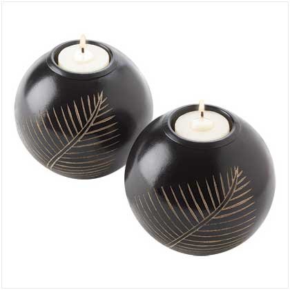Artisan Leaf Tealight Holders