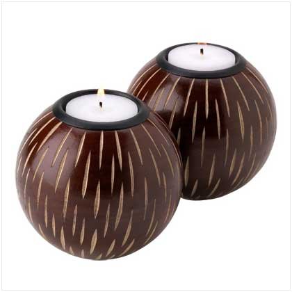 Artisan Chestnut Candleholders