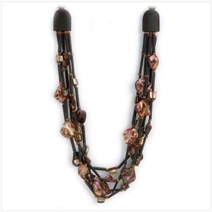 Leopard Tribal Shell Necklace