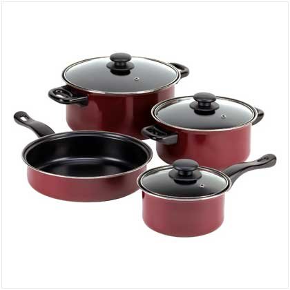 Burgundy Non-Stick Cookware