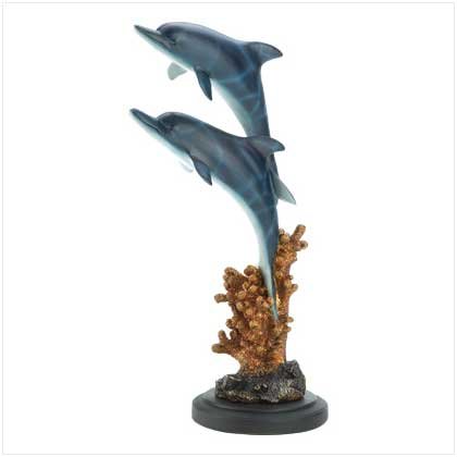 Leaping Dolphins Statue