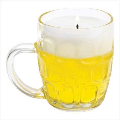 Beer Mug Gel Candle