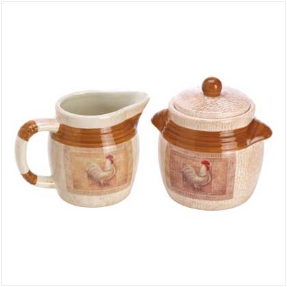 Le Poulet Sugar and Creamer Set
