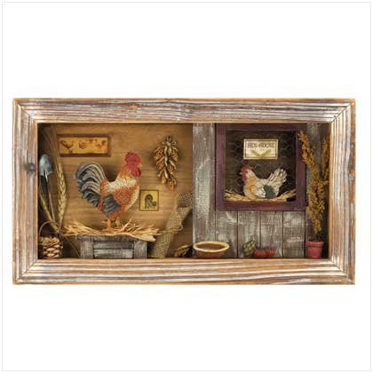 Hen House Shadow Box