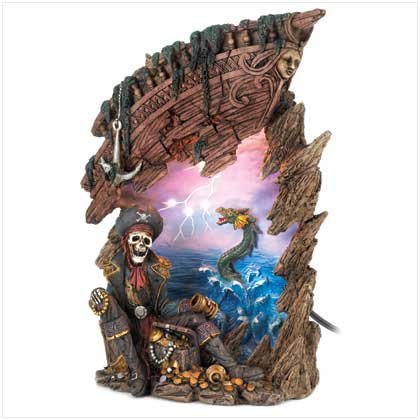 Haunted Pirate Treasure lamp