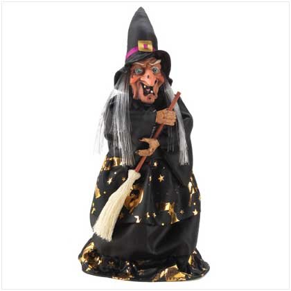 Animated Witch Figurine