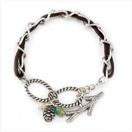 Silver Acorn Bracelet