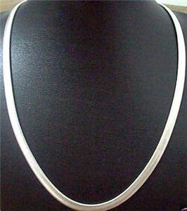 6mm Herringbone sterling silver 20" chain