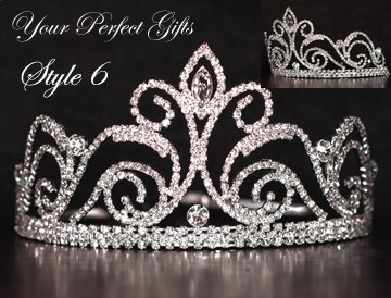 3" Swarovski Crystal Rhinestone Bridal Pageant Wedding Party Tiara Comb Crown Headband