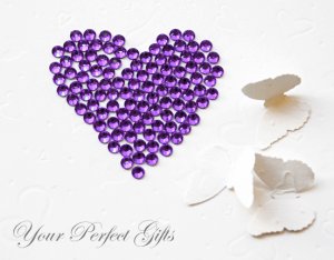 500 Round Faceted Flat Back Amethyst Purple Rhinestone 5mm Wedding Invitation scrapbooking LR045