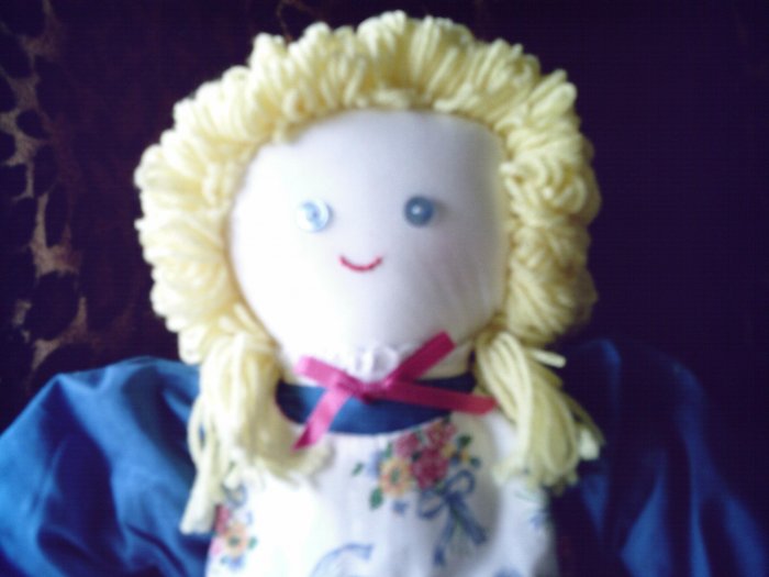 ON HOLD New Handmade Cloth Girl Doll One of a Kind OOAK 21 inches Handcrafted Dolls