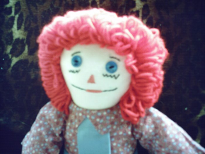 One of A Kind OOAK Handmade Raggedy Andy Cloth Doll Handcrafted Dolls