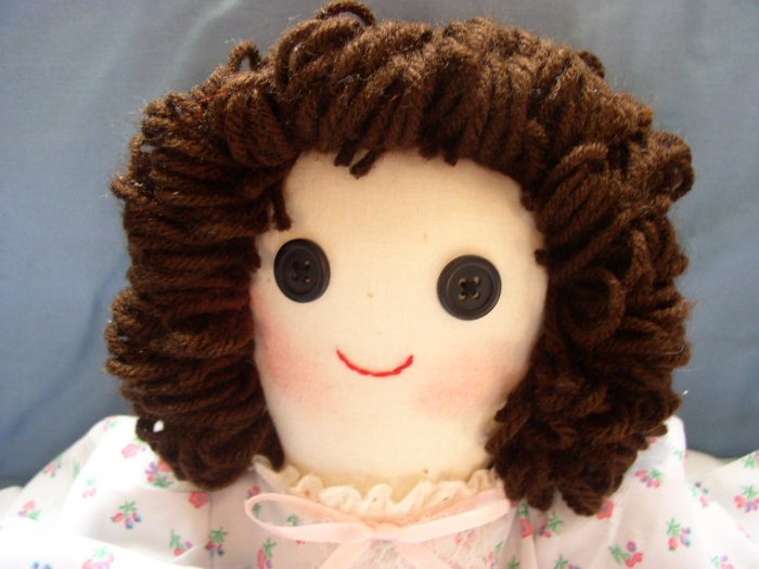 Handmade One of a Kind Cloth Girl Doll OOAK Hand crafted Dolls
