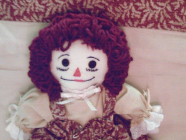 Handmade Raggedy Ann with Matching Quilt One of a Kind Hand made Cloth Dolls and Quilts OOAK