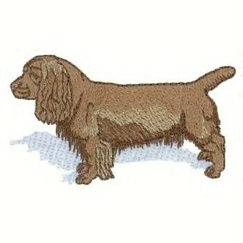 Sussex Spaniel Machine Embroidered on Hand Towel