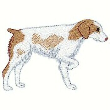 Brittany Spaniel Dog Machine Embroidered on Hand Towel