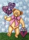 Valentine Bears Large Flag