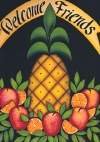 Pineapple Fruit Welcome Garden Mini Flag