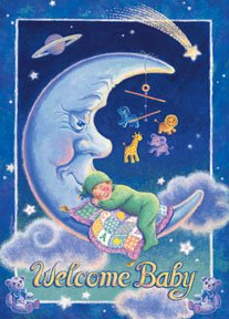 Welcome Baby Large Flag