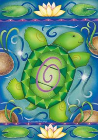 Turtles Lily Pad Garden Mini Summer Flag