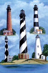 Lighthouse Ocean Garden Mini Summer Flag