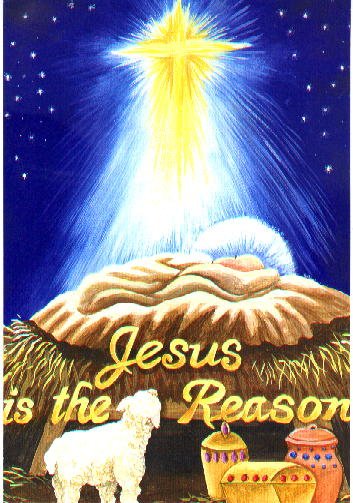 Jesus is the Reason Large Christmas Flag