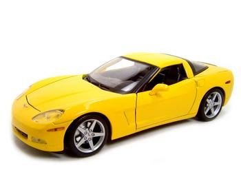 2005 CHEVROLET CORVETTE C6 COUPE YELLOW 1:18 MODEL DC00004